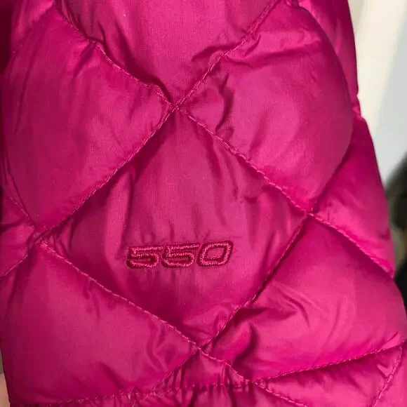 The North Face women’s hot pink Tyndall 550 Down mid-length puffer jacket Medium - Picture 7 of 16